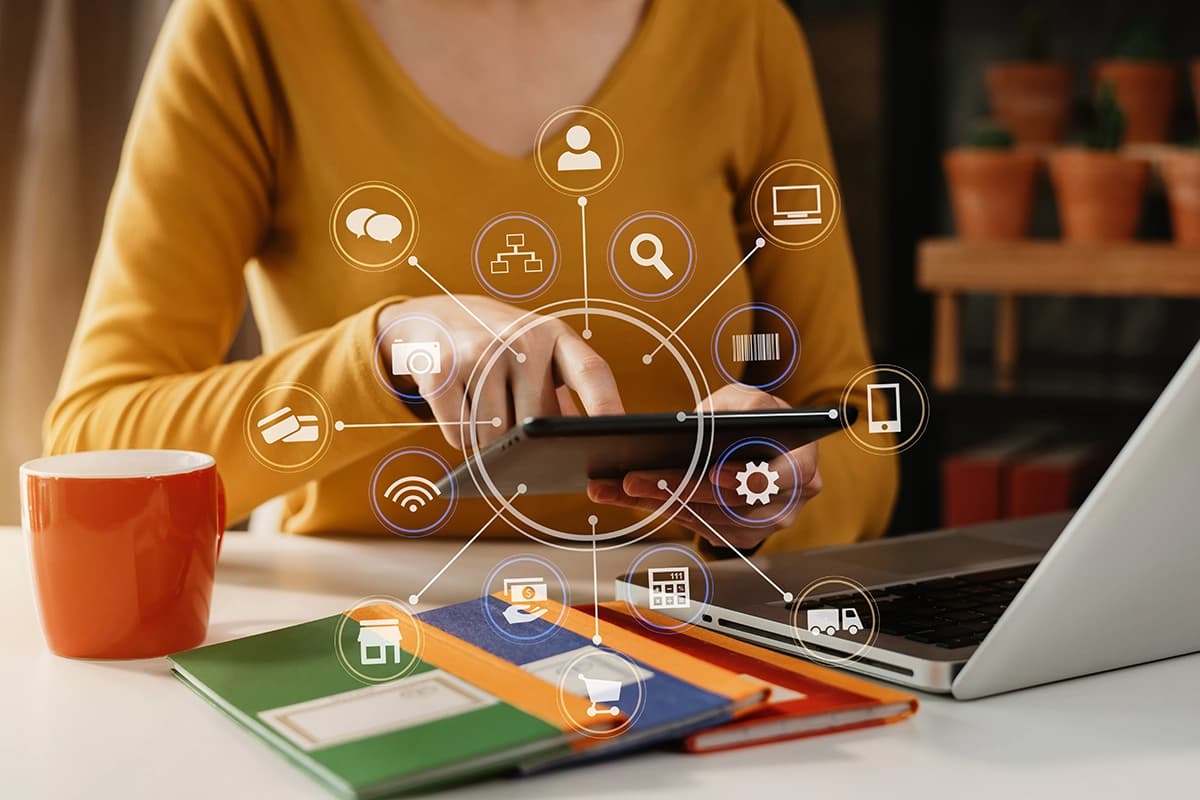 API integration connecting multiple systems together