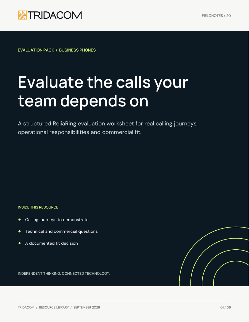 Cover: Evaluate the calls your team depends on